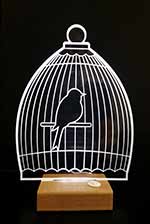 Lampe cage